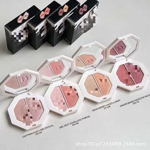 Cross-border Hot Selling New Rihanna Dual-Color Shimmer Powder Contour, 2*3.5g, 4 Options Available Sheglam