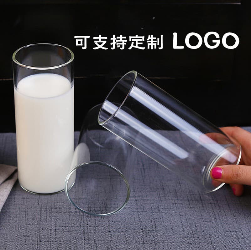 High borosilicate explosion-proof children's milk cup glass measuring cup with scale water cup yogurt cup graduated cup breakfast cup
