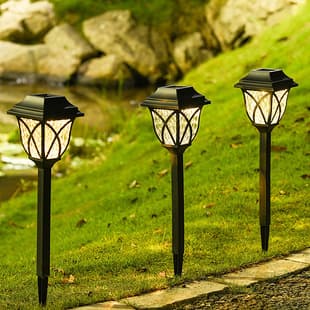 Solar Square Lawn Light Grid Garden Light Solar Outdoor Waterproof Ground Insert Light Garden Courtyard Lighting
