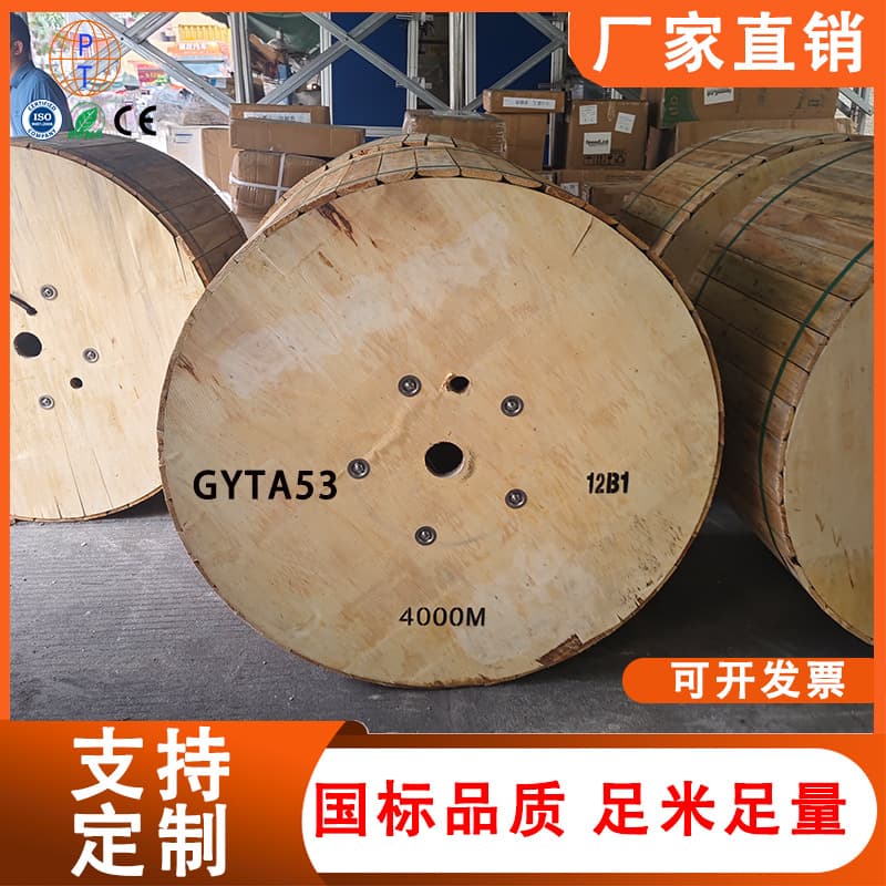 GYTA33 underwater optical cable, stranded 48-core armored, buried outdoor single-mode conduit rodent-proof; GYTA53 optical fiber.