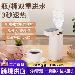 Desktop Portable Home Instant Hot Water Dispenser Foldable Kettle Travel Pump Mini Compact Instant Heating