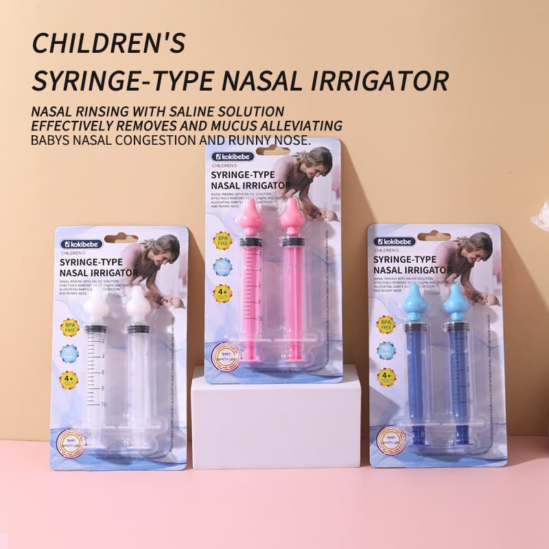 Blister Pack Infant Nasal Washer, Syringe-Style Nasal Aspirator for Children and Toddlers, Baby Nasal Irrigation Mucus Tool