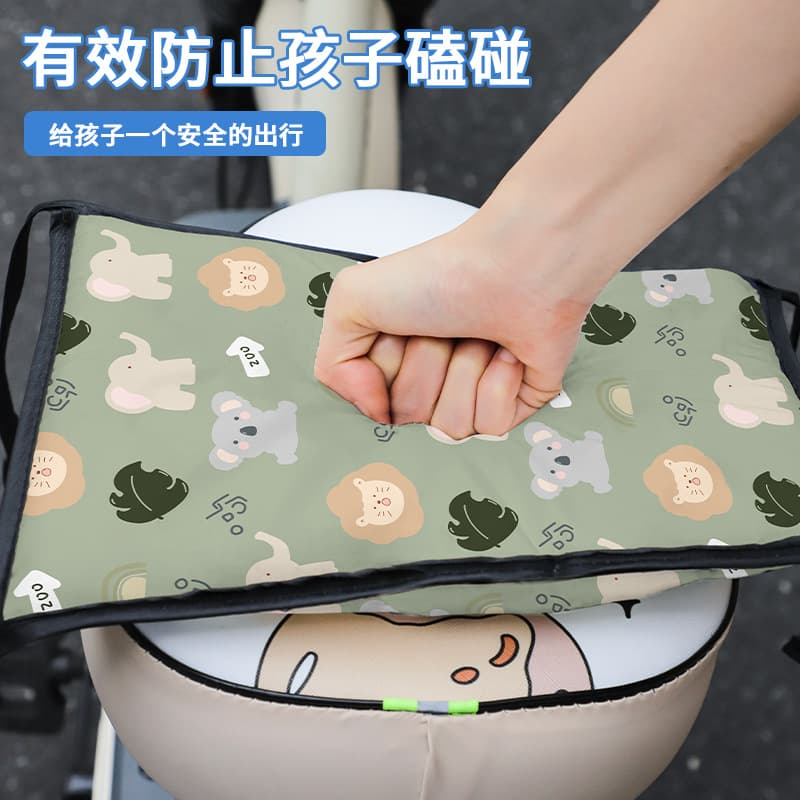 Electric motorcycle front child seat head protection pad, thickened sponge, electric scooter baby head protection pad