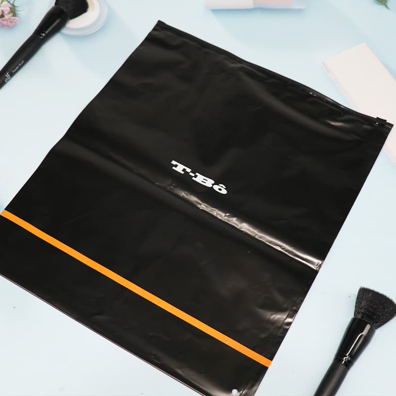 PE Black Bone Bag Full-Color Printed Clothing Packaging Bag GRS Certified Recyclable Plastic Bag EN15343 Plastic Bag