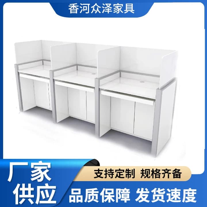 Manufacturer Custom Electric Height-Adjustable Partition Desk Computer Exam Desk Modern Minimalist Office Desktop Table