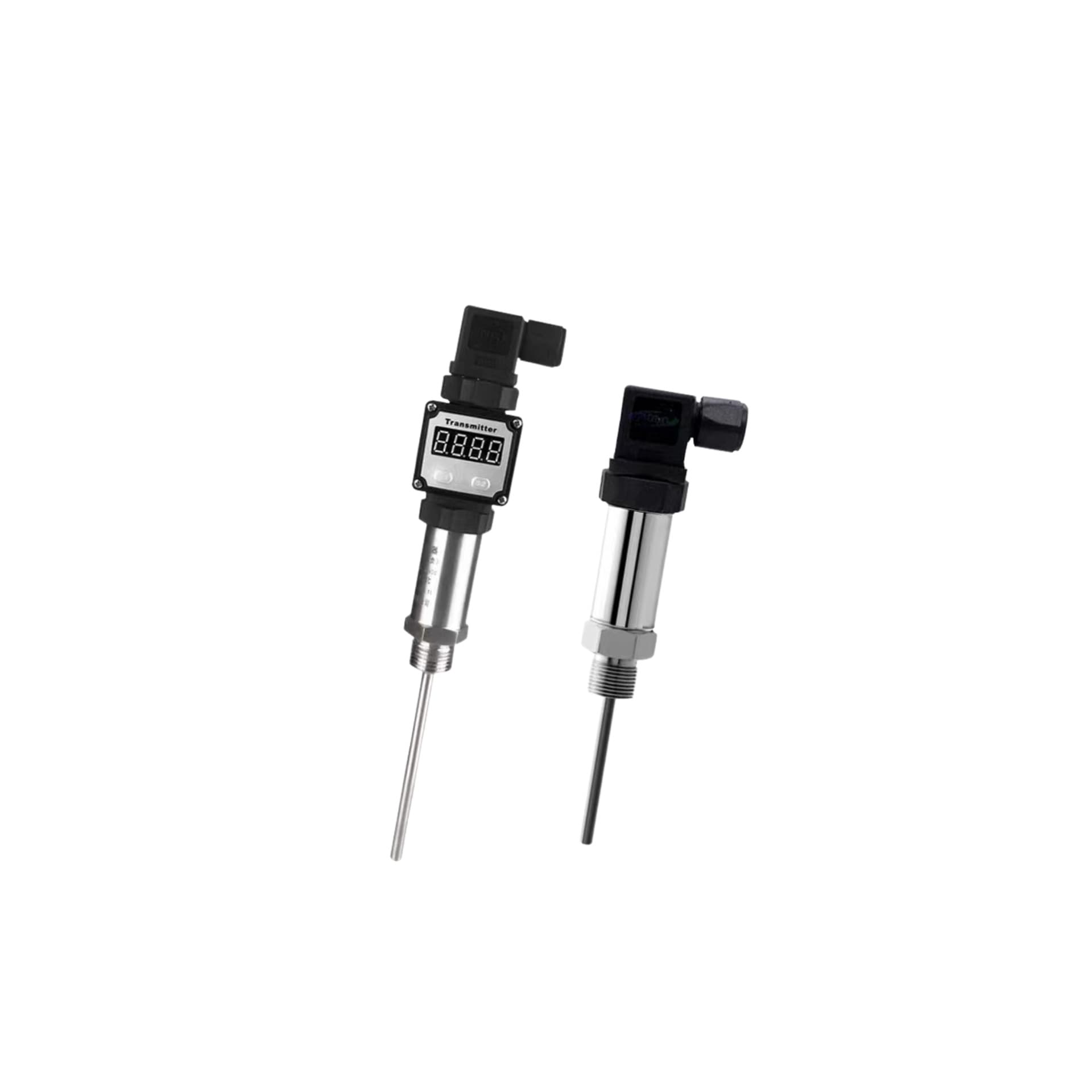 Hesman integrated temperature transmitter 4-20mA digital display insertion type thermal resistance PT100 sensor RS485