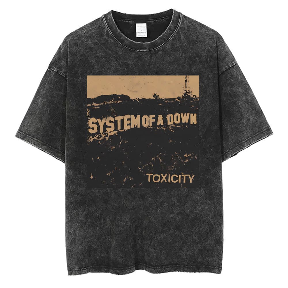Washed Vintage System of A Down Toxicity Music Album Cover