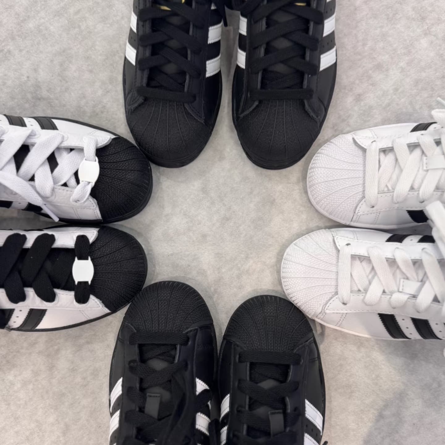 Gold Label Shell-Toe Superstar Xlg Adidas Sneakers, Trefoil Thick-Soled Leather Campus Casual White Shoes