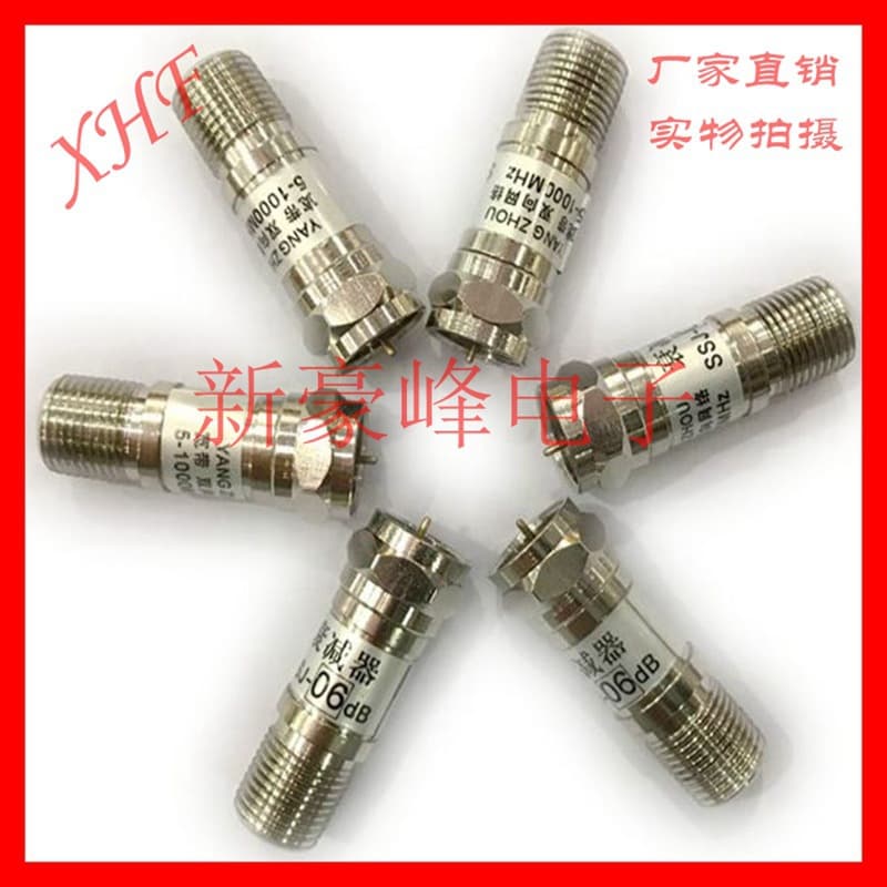 FJ/FK Imperial F Female to F Imperial/Metric FJ/FK Satellite 1-30DB Attenuator Satellite Cable TV Connector