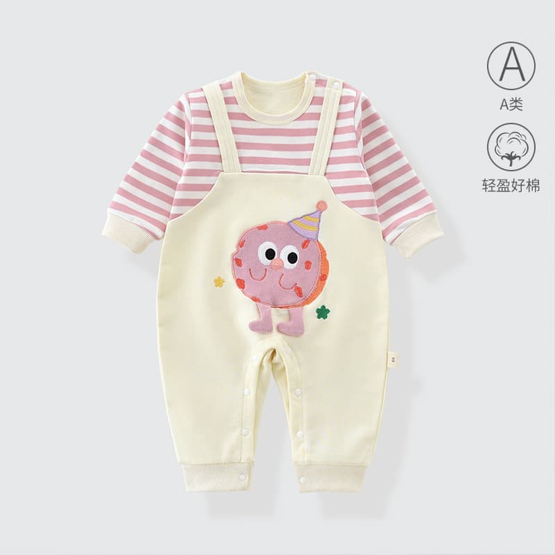 Baby Romper Spring Autumn 2025 New Style Crawling Suit for Girls Newborn Fashionable Outwear Bodysuit