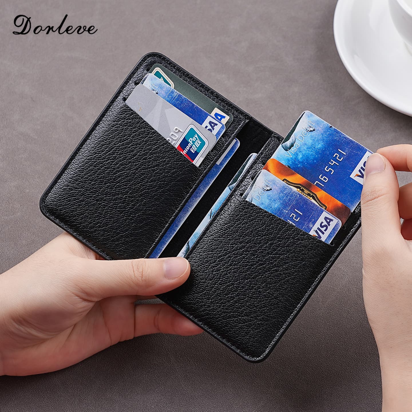 Ultra-Thin Wallet for Men, Short Vertical Style, Fashionable for Young Students, Soft Leather Card Holder, Mini Wallet, Trendy Card Case