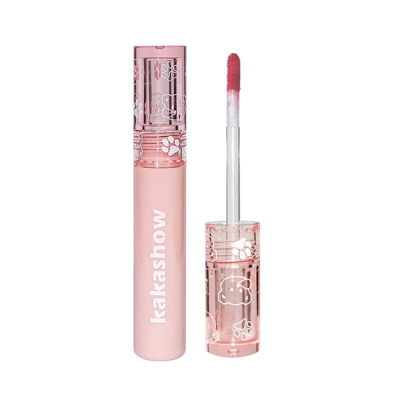Kakashow Bubble Bear Mirror Water Gloss Lip Glaze Spring Summer Glass Plump Lip Moisturizing Brightening Lipstick Water Mist Lip Glaze
