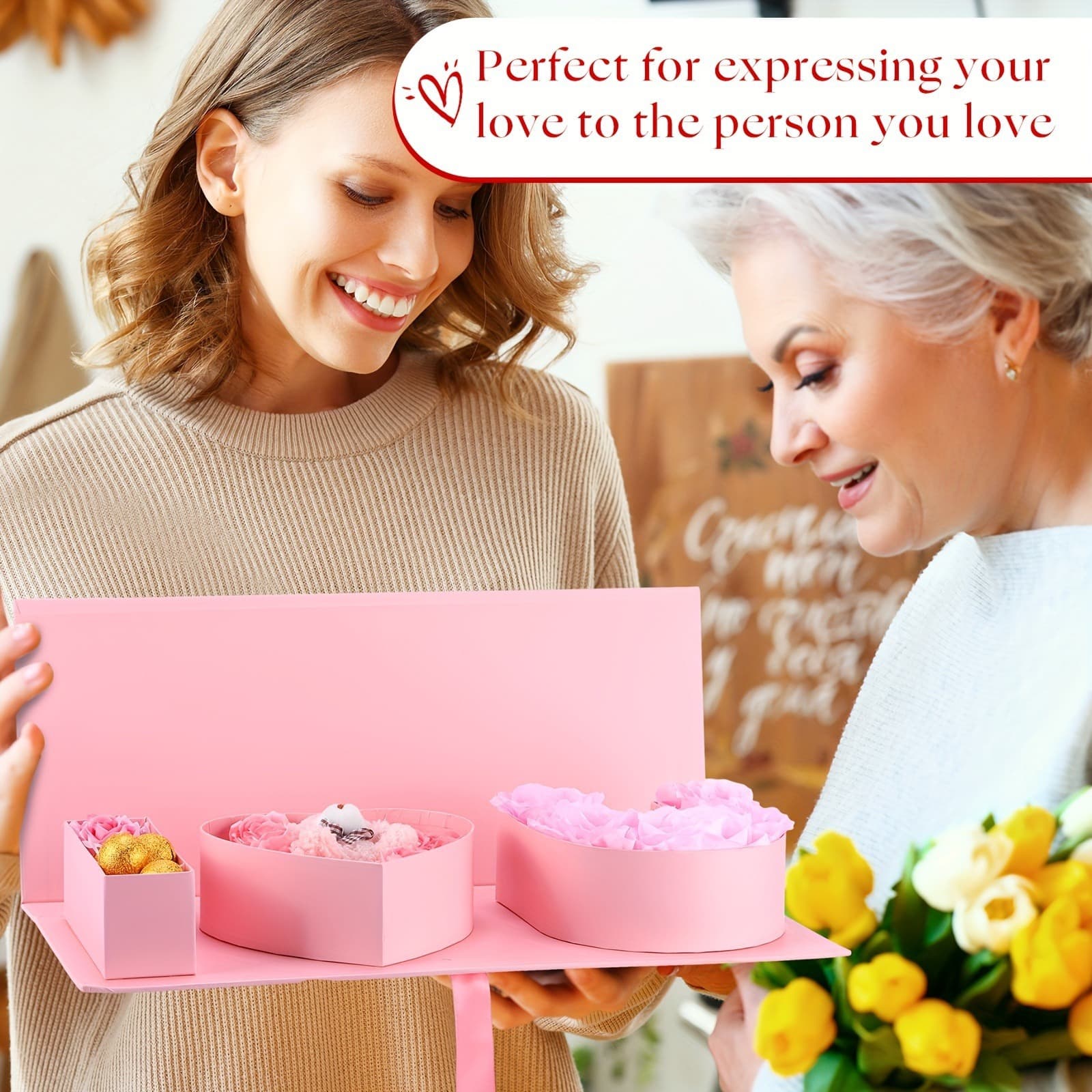 Cross-border Mother's Day Gift Box Birthday I Love You Eternal Rose Gift Box LOVE Valentine's Gift Box Qixi Gift