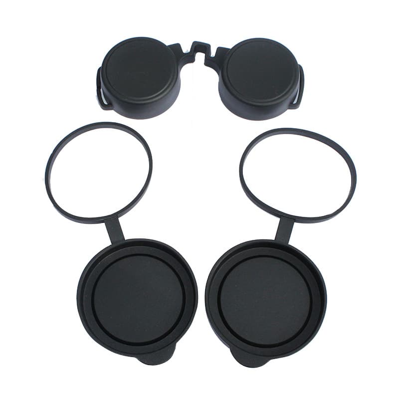 50mm Objective Lens Cover Eyepiece Cover Set Telescope Lens Cover Universal for Porro and Roof Prism Rubber Cover Wholesale Cross-border