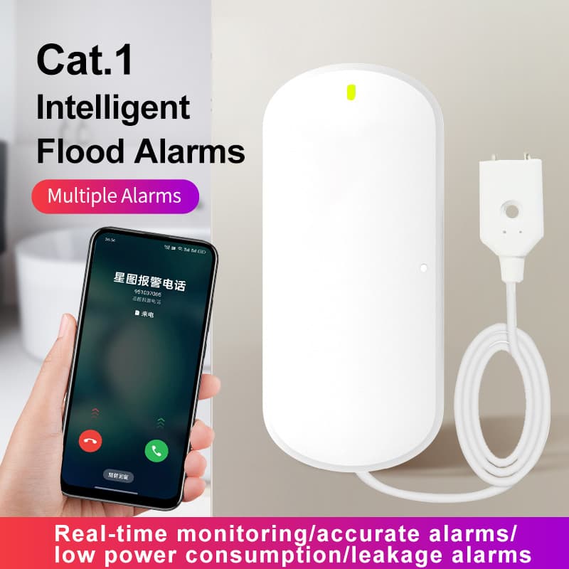 Temu cross-border water immersion detector, water level leak alarm for pools, fish tanks, and aquariums, providing overflow, leak, and full water alarms.