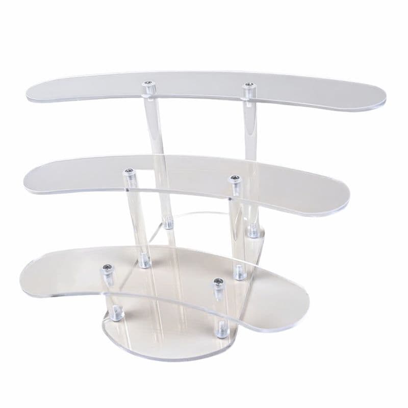 Acrylic Cake Stand Transparent Three-Tier Perfume Dessert Figure Blind Box Display Stand Multi-Layer Wedding Birthday Shelf