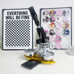 50*50 Square Badge Making Machine Fridge Magnet DIY Brooch Pin Maker 58mm Round Badge Machine