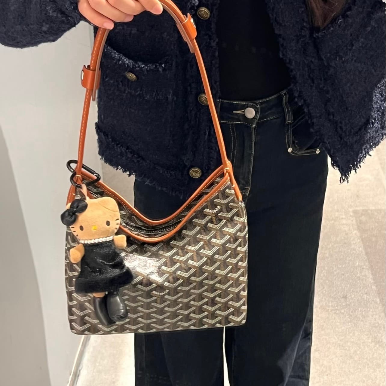 Goyard Hobo Mini Bag, 5-Year New Condition, Goyard Hobo Mini Bag