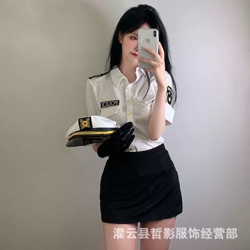 Plus size sexy lingerie uniform temptation police sexy pure lust passion suit midnight glamor role-playing female