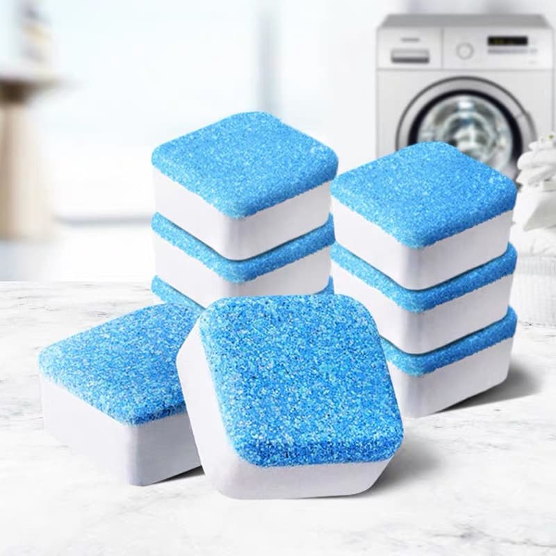 Washing Machine Drum Cleaning Effervescent Tablets for Automatic Front Loaders, Descaling and Stain Removal Tool