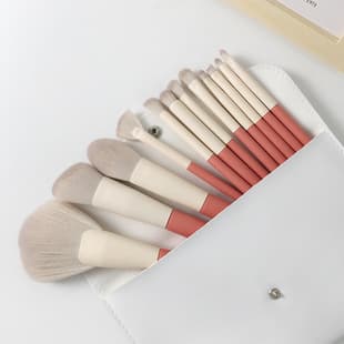Holiday 12-Piece Makeup Brush Set Wool Stippling Blush Brush Powder Brush Blush Brush Eyeshadow Brush Nose Shadow Brush Wholesale