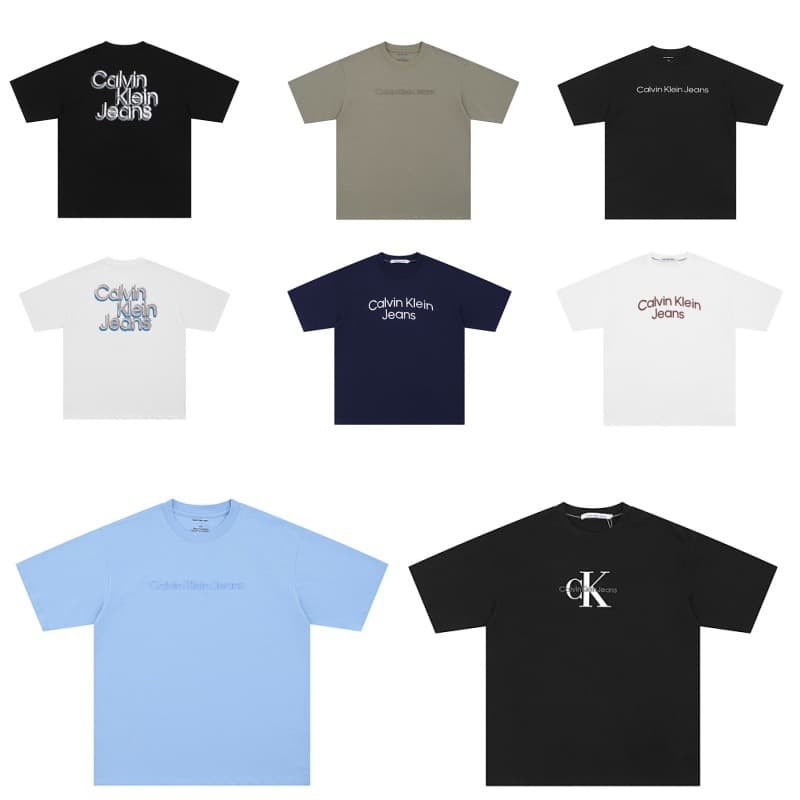 High Version ~ In Stock C* Collection Letter Round Neck Embroidered Loose Short Sleeve Versatile T-Shirt Unisex Top
