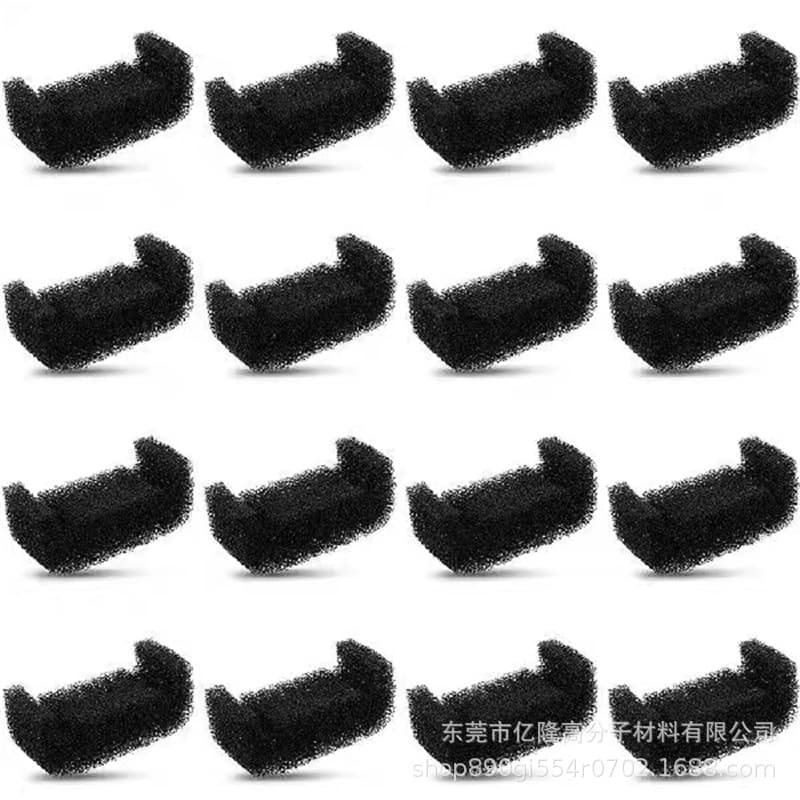 Source manufacturers produce pet water fountain U-shaped purification filter cotton 6mm round cat filter cotton crescent shape