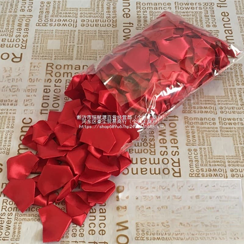 Imitation Silk Ribbon Rose Petals Semi-Finished Product, Xiaohongshu Everlasting Petals DIY, Satin Ribbon Handmade Silk Flower Material
