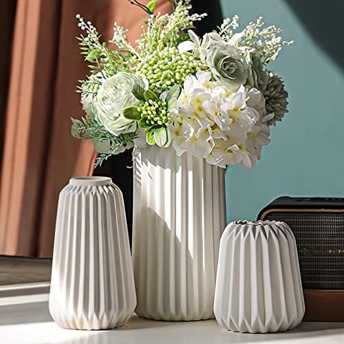 Nordic Creative Origami Vase Ins Style Table Flower Arrangement Living Room Decoration Entryway TV Cabinet White Ceramic Vase