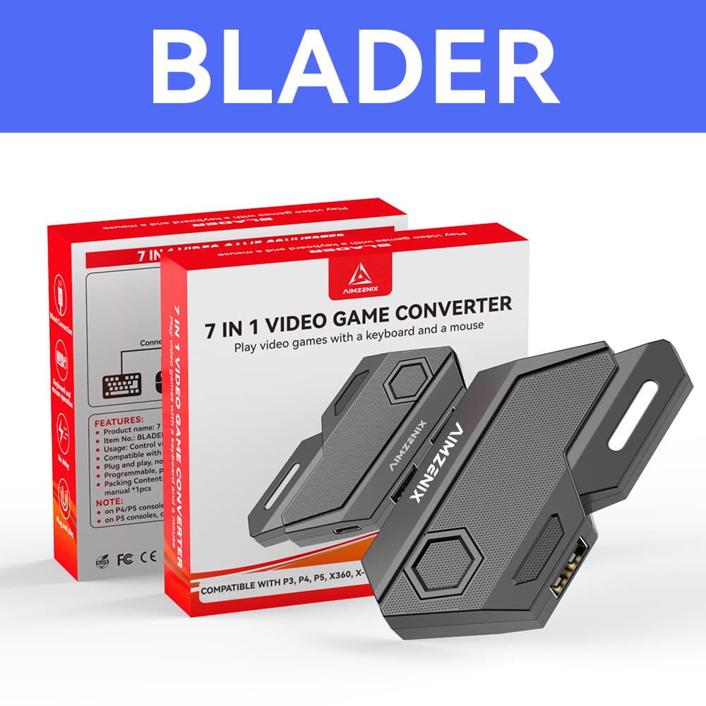 Jiaying Blader PS4 Console Game Controller Keyboard Mouse Converter for PS3 Xbox Switch PC