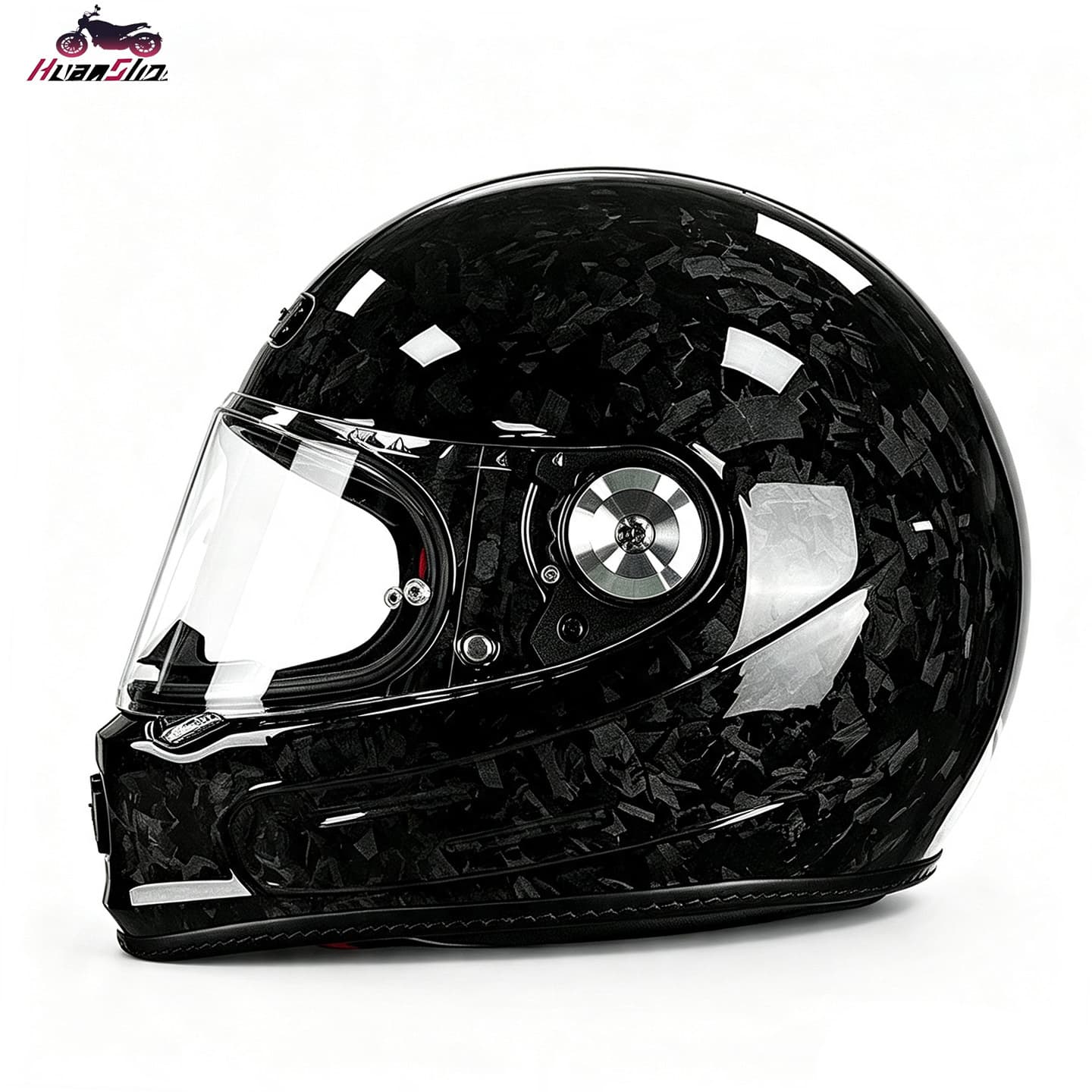 Carbon fiber full-face helmet 3C certified ultra-light motorcycle helmet four-season motorcycle riding helmet cross-border dropshipping