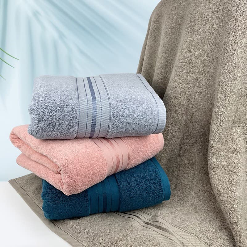 100% Cotton 90*180 Business Gift Large Bath Towel Wholesale 700g Thick Dark Color Cross-Border Foreign Trade Gift Customization