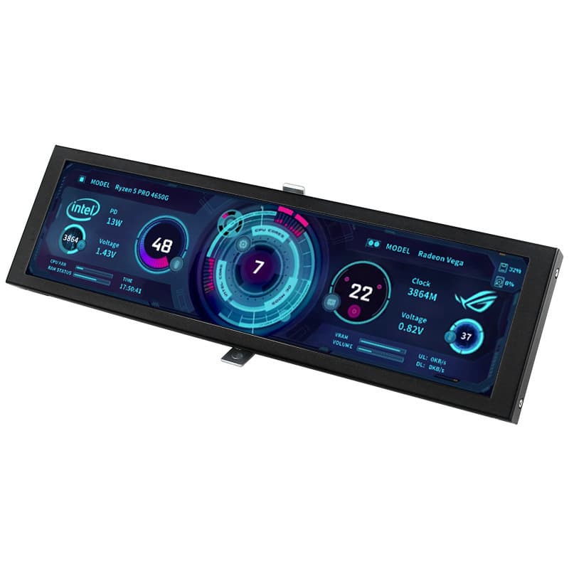 8.8-inch IPS PC Case Secondary Screen Type-C Direct Connection Computer Monitoring USB Sub-screen No AIDA64 Required