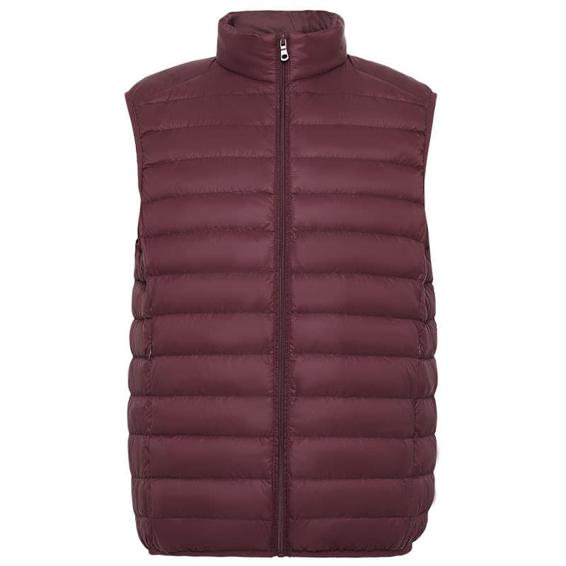 New spring and autumn lightweight portable men's down jacket vest warm coat loose plus size slim fit stand collar vest