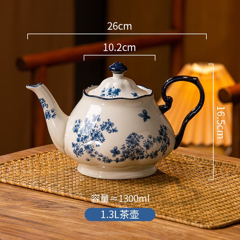 Shunxiang Coffee Cup Drinkware Tea Set Household Water Cup Afternoon Tea Tableware Coffee Cup Saucer Teapot Set Gift Box