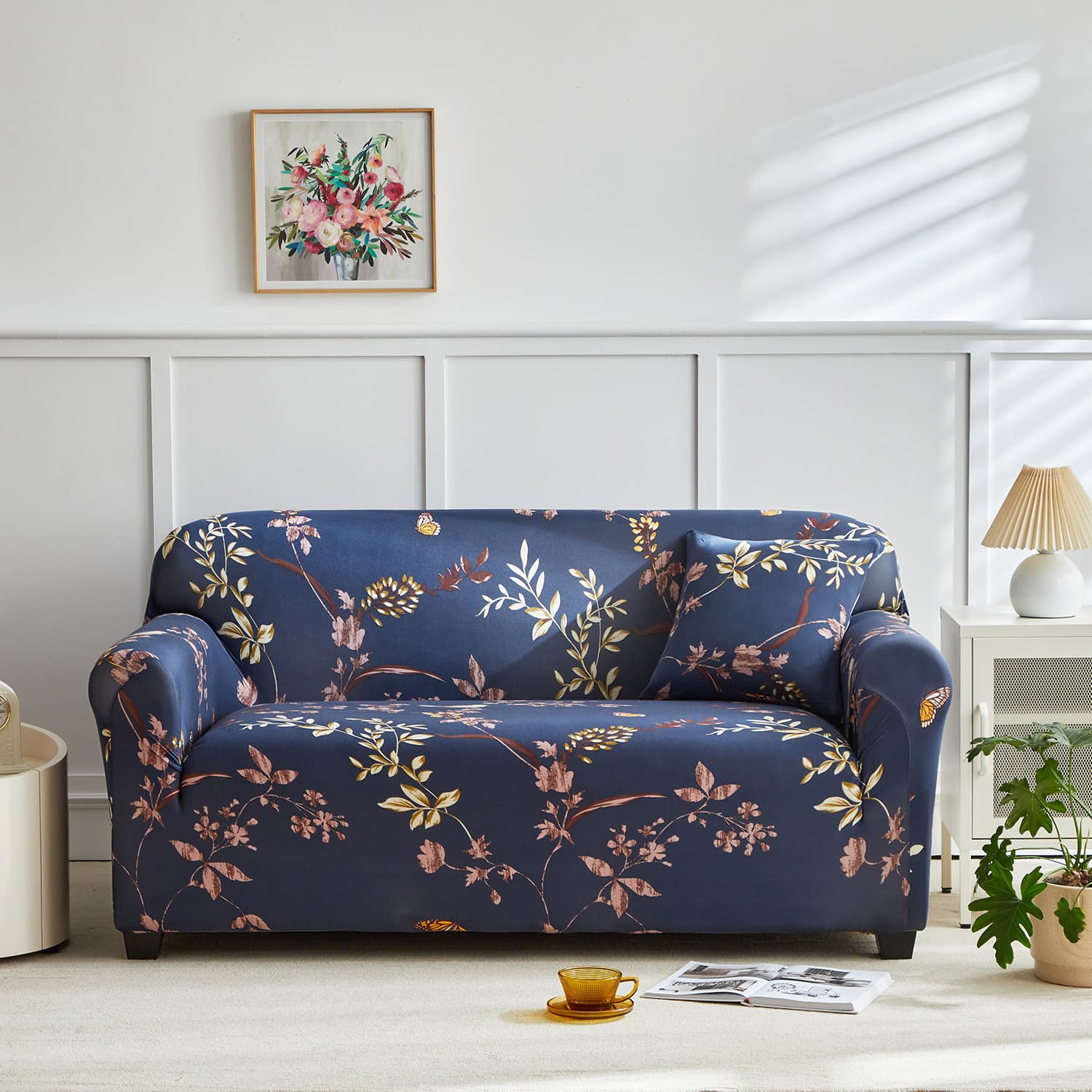 2026 New Style Sofa Cover, All-Season, Luxury Premium Feel, Fixed Anti-Slip, Fits Leather Sofas, Protective Cover Cloth