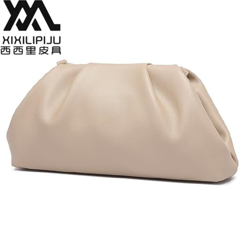 European and American New Style Exquisite High-end Women's Evening Bag Shoulder Crossbody Formal Clutch Bag Cloud Folded Bag
