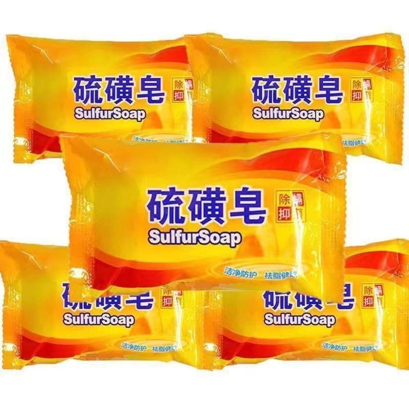 Sulfur Soap for Body Cleansing, Facial Wash for Women and Men, Anti-Mite Hand Washing, Bath Soap, Wholesale