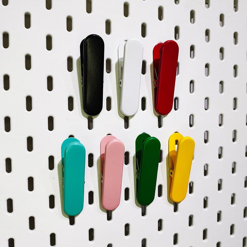 Meiqiang Metal Binder Clips, File Clips, Book Clips, Loose-Leaf Clips, Small Clips, Butterfly Clips, Multi-Color Options, Sticky Note Clips, PP Clips