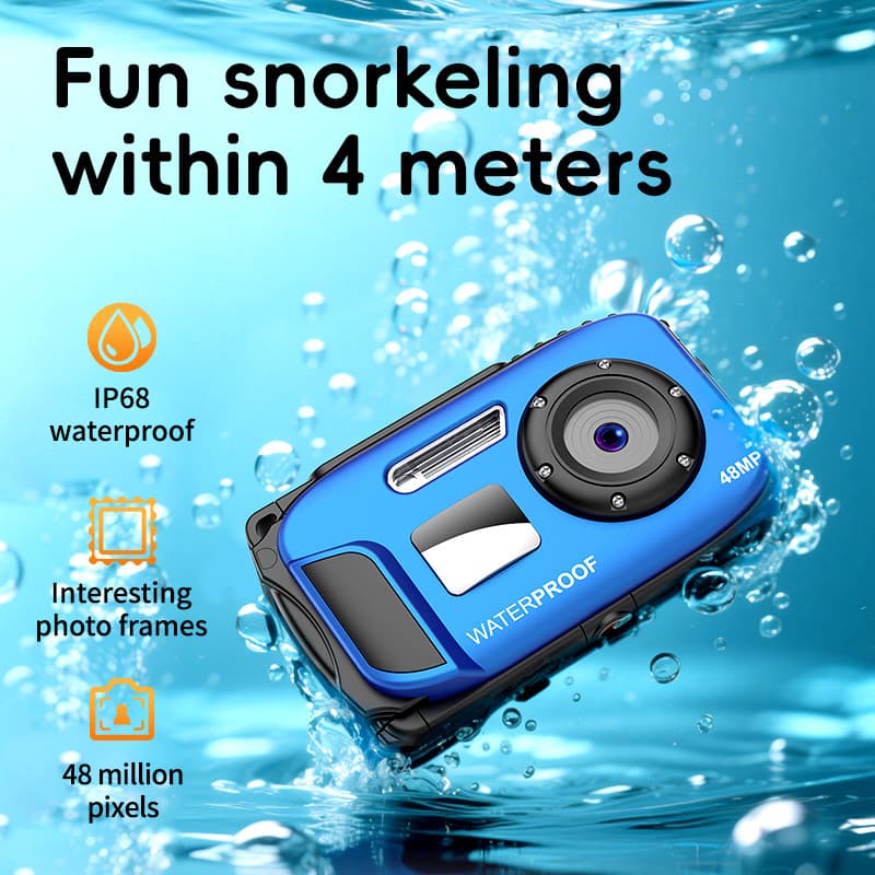 Cross-border new sports waterproof diving digital camera CCD autofocus travel underwater camera outdoor photo