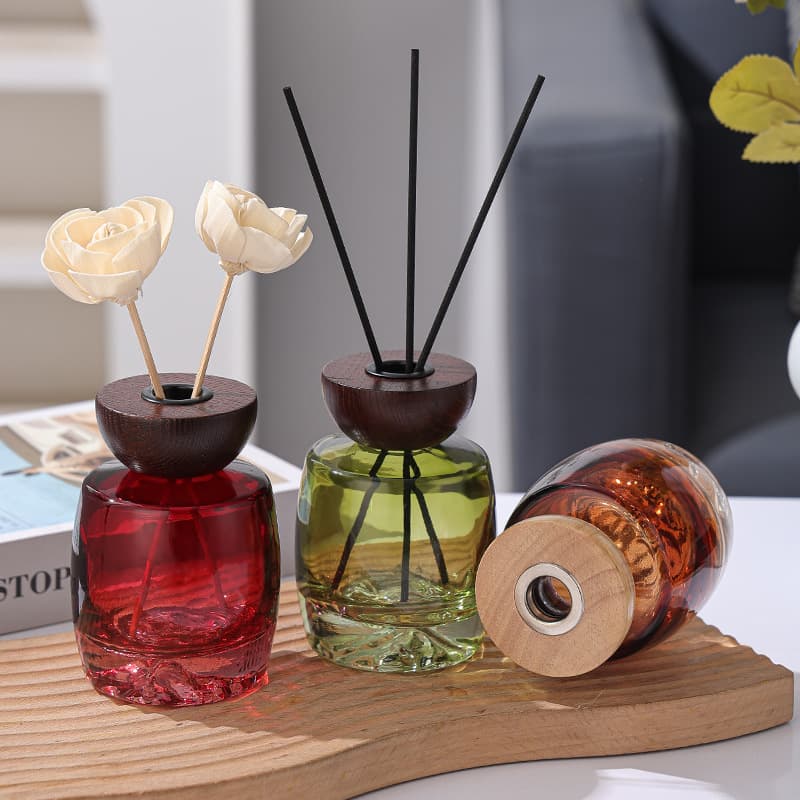 Flame-Free Reed Diffuser Essential Oil Glass Refill Bottle, Home Decoration Hotel Guesthouse Floral Scented Water Fragrance Empty Bottle