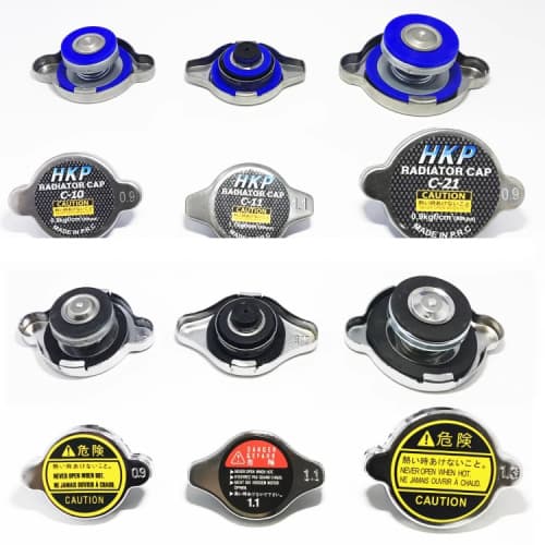 Wholesale Automotive Metal Blue Silicone Radiator Cap 0.9 1.1 1.3 Universal Large Head Small Head Radiator Cap