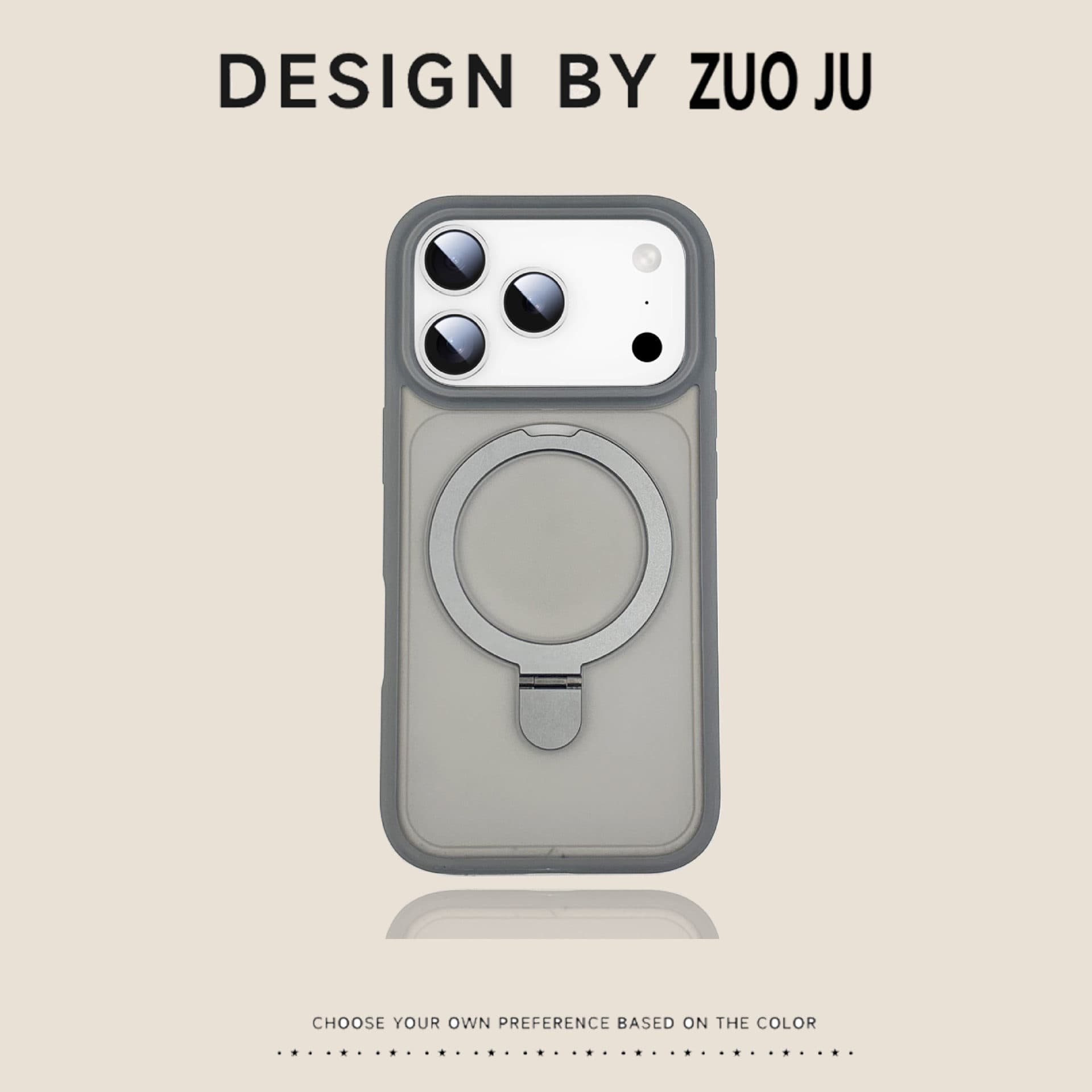 iPhone17PROMAX skin-sensitive magnetic holder mobile phone case suitable for Apple 16 with lens film anti-fall protective cover