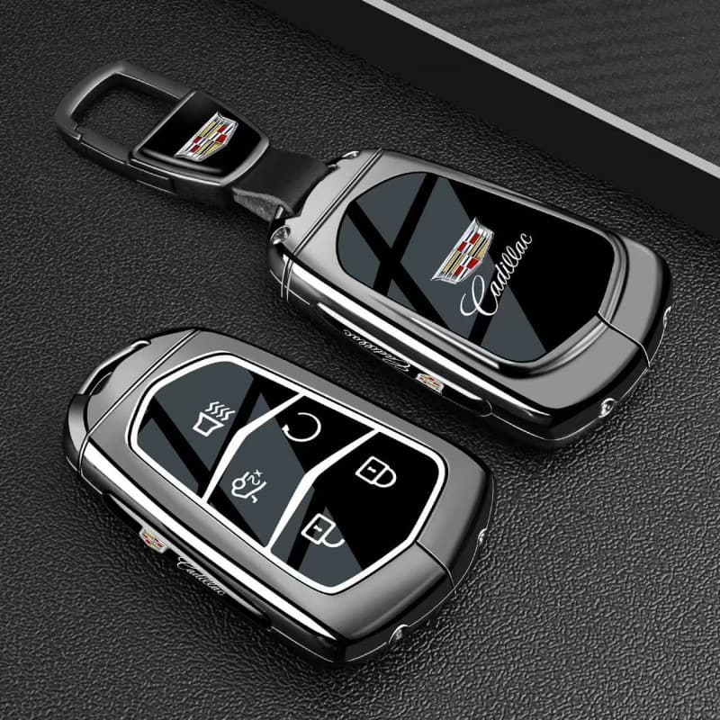 Compatible with Cadillac XT5 Key Case CT4/CT5 Shell GT4/XT4/IQ Cadillac CT6 Lyriq XT6 Car Key Cover Buckle