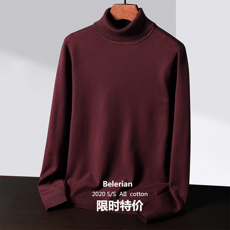 Warm 20 New Winter Men's Clothing Sweater Men's Knit Korean Style Thickened High Neck Base Layer Pullover One-Piece Drop Shipping