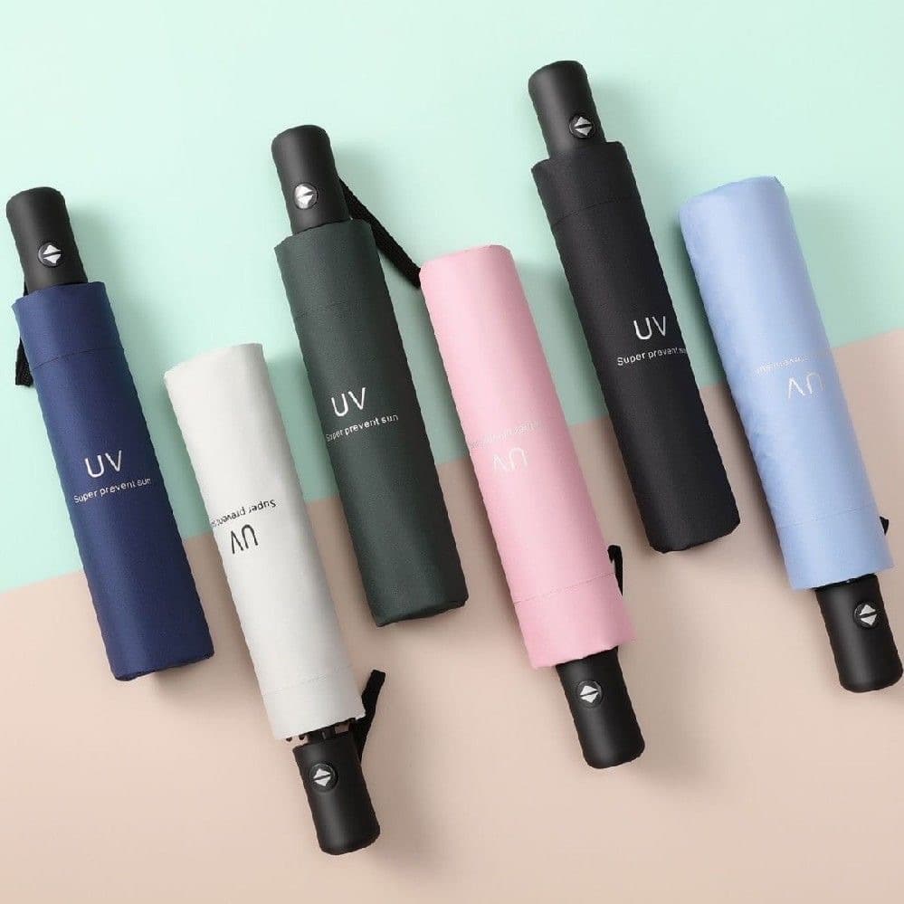UV Fully Automatic Rain Umbrella Wholesale Umbrella Custom Logo Business Advertising Umbrella Sun Protection UV Protection Folding Shade Umbrella