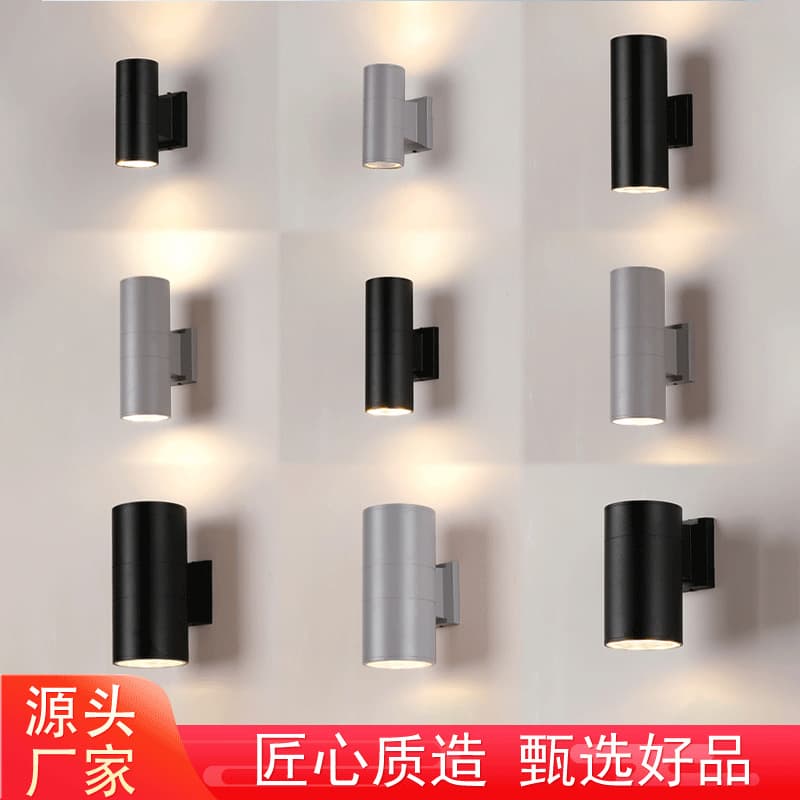 Waterproof Dual-Head Wall Light LED Outdoor Wall Lamp for Courtyard Corridor Atmosphere Balcony Art Outdoor Wall Spotlight