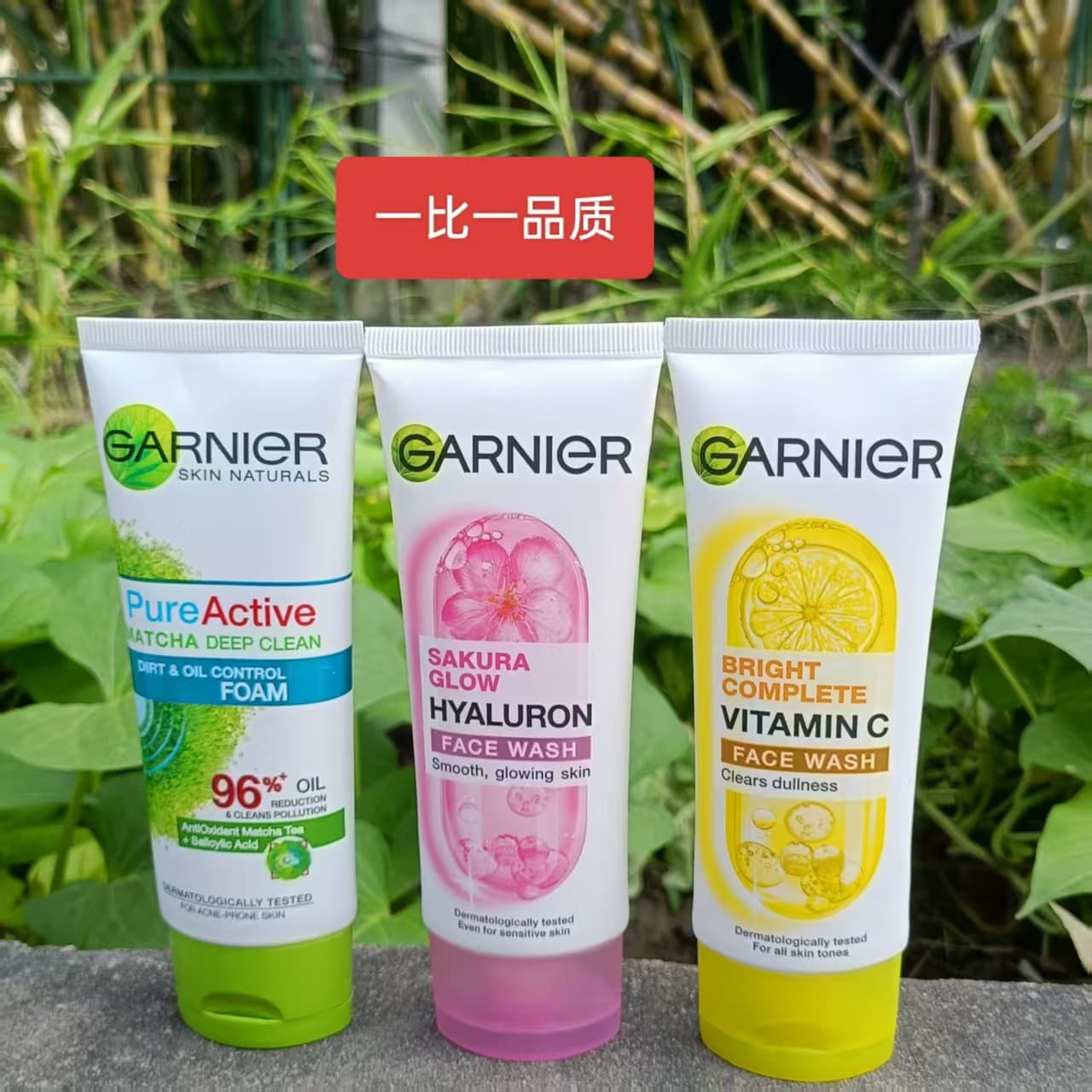 Export Trade Thailand Garnier Sakura Lemon Vitamin C Hydrating Facial Cleanser 100ml