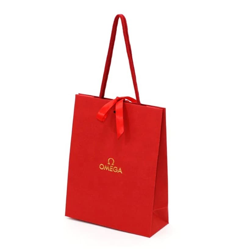 Fashionable Modern Logo Printed Luxury Gift Paper Shopping Bag