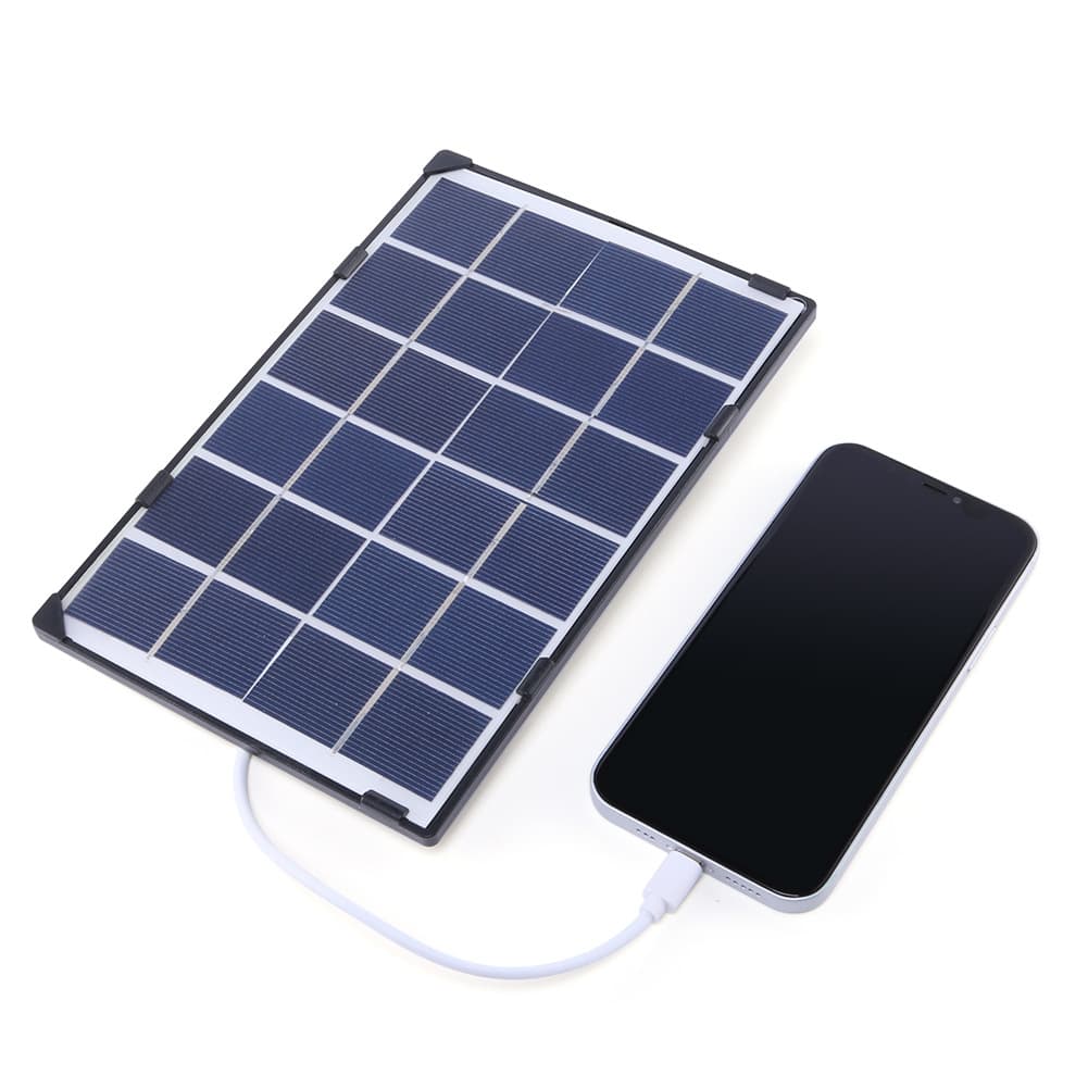 6W 5V Solar Charger Solar Panel Power Bank Mobile Phone Charger